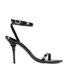 Vetements Eiffel Tower Ankle Strap Sandals In Black