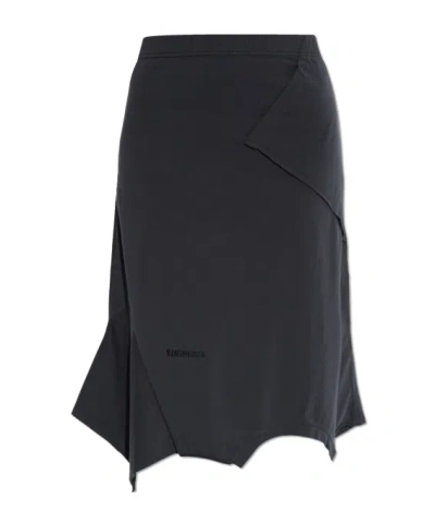 Vetements Asymmetrical-hemline Midi Skirt In Blue