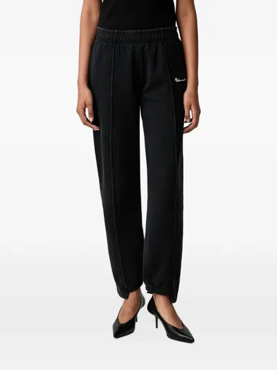 Vetements Athletic Logo-embroidered Track Pants In Black