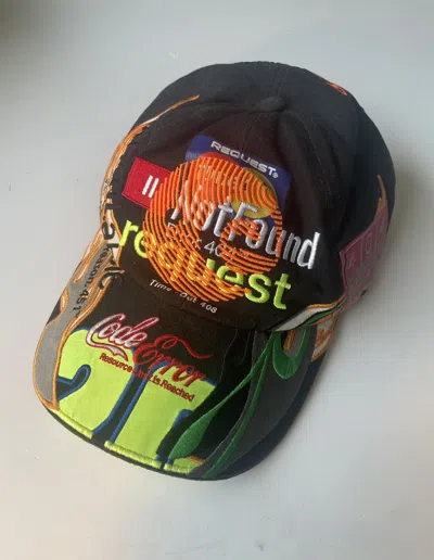 Pre-owned Vetements Aw19 Runway Error 404 Clusterfuck Cap In Black