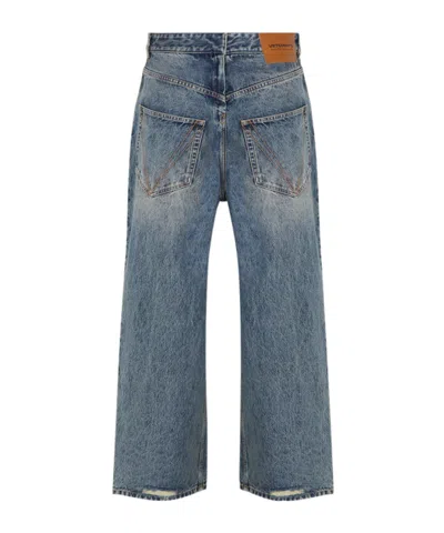 Vetements Back To Front Jeans In Blue