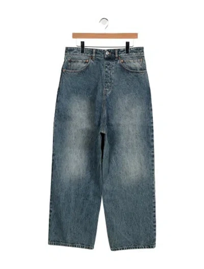 Pre-owned Vetements Back To Front Relaxed Fit Jeans W/ Tags In Blue