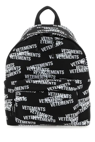 Vetements Backpacks In Printed