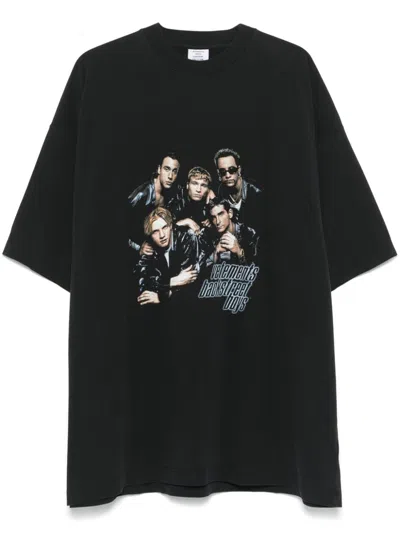 Vetements Backstreet Boys T-shirt In Black