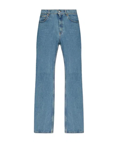 Vetements Belt Loop Denim Trousers In Blue