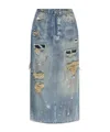 Vetements Belt-loop Skirt In Gray