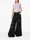 Vetements Big Shape Distressed Jeans In Black