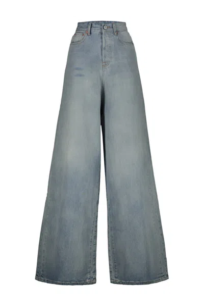 Vetements Big Shape Loose-leg Jeans In Blue