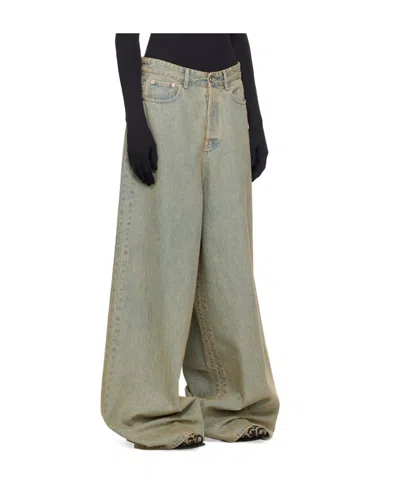 VETEMENTS FADED WIDE-LEG JEANS