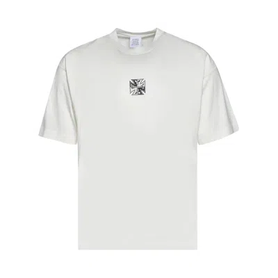 Pre-owned Vetements Biker Cross Logo T-shirt 'vanilla' | White | Men's Size S