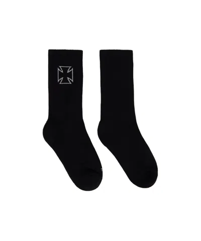 Vetements Biker Cross Socks In Black