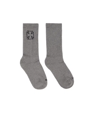 Vetements Biker Cross Socks In Gold