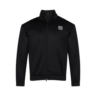 Pre-owned Vetements Biker Cross Tape Track Zip-up 'black' | Men's Size Xl