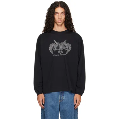 Vetements Antihate Graphic-print T-shirt In Black
