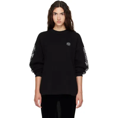 Vetements Black Biker Cross Logo Long Sleeve T-shirt
