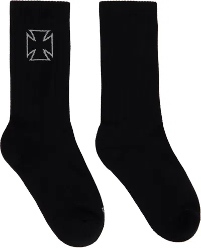 Vetements Black Biker Cross Socks