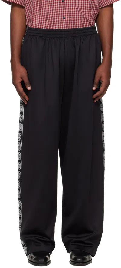Vetements Black Biker Cross Tape Track Pants