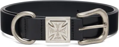 Vetements Black Biker Logo Cross Id Belt
