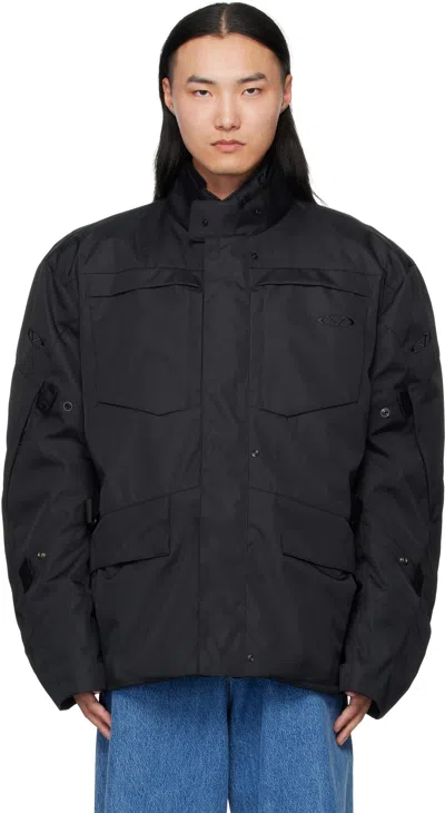 Vetements Black Biker Parka Coat & Jackets Set