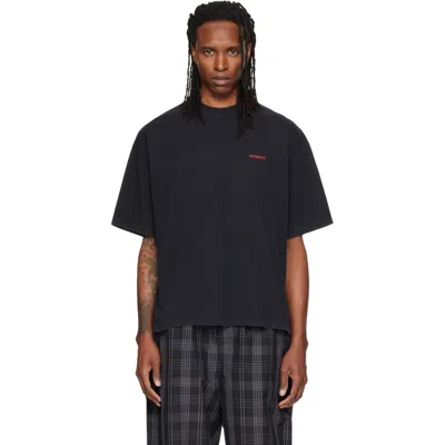 Vetements Black Classic Logo Boxy T-shirt
