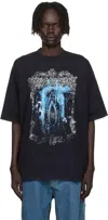 Vetements Black Cradle Of Filth Butterfly Oversized T-shirt In Black