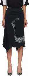 Vetements Upside-down T-skirt Skirt In Black