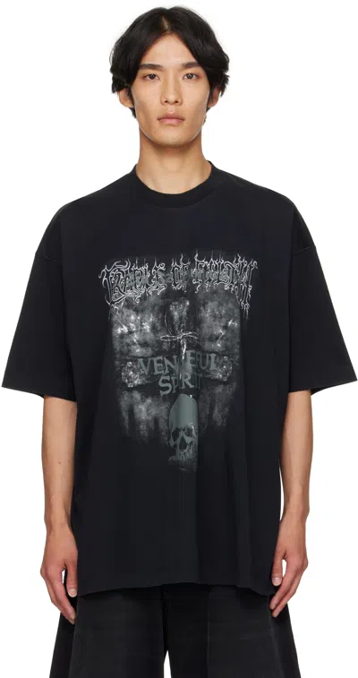 Vetements Cotton T-shirt In Black