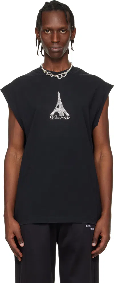 Vetements Crystal Paris Sleeveless T-shirt In Animal Print