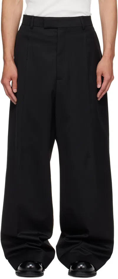 Vetements Black Cut Baggy Tailored Trousers