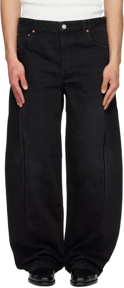 Vetements Black Cut Cross Jeans