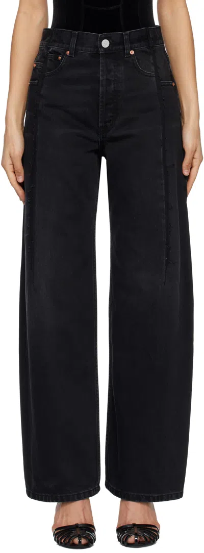 Vetements Black Cut Jeans