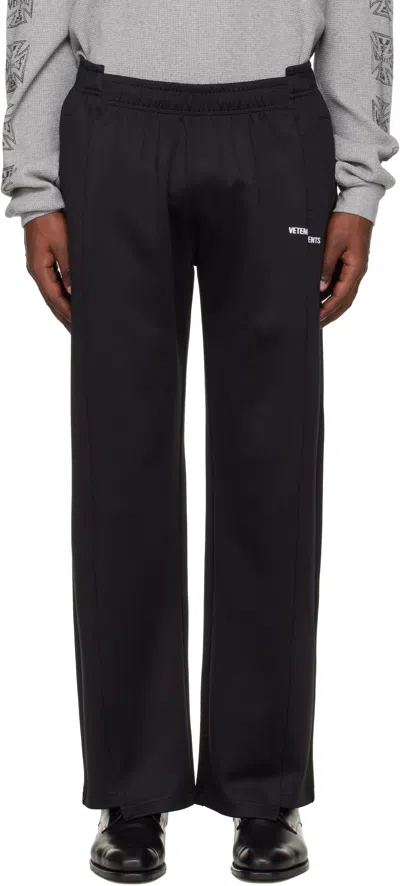 Vetements Black Cut-up Athletic Sweatpants