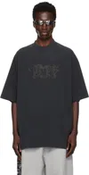 Vetements Black Drip Metal T-shirt In Black