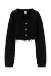 Vetements Black Alpaca Blend Cardigan In Black
