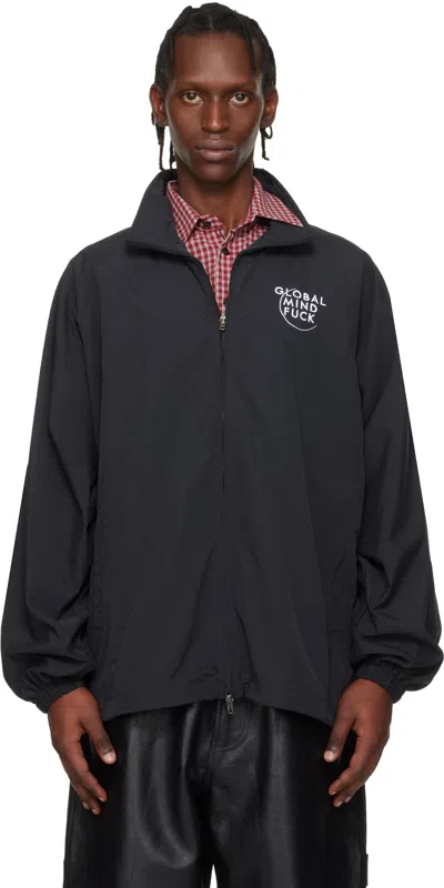 Vetements Global Mf Long-sleeve Casual Jacket In Black
