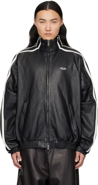 Vetements Black Gym Leather Jacket