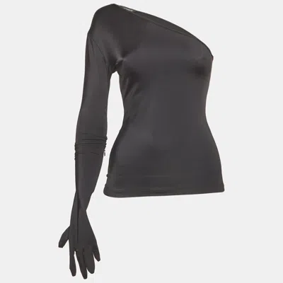 Pre-owned Vetements Black Jersey One Shoulder Top S