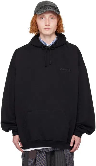 Vetements Black 'limited Edition' Logo Hoodie