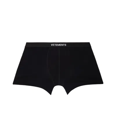 Vetements Black Logo Boxers