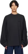 Vetements Black Logo Cut-up Longsleeve T-shirt In Black