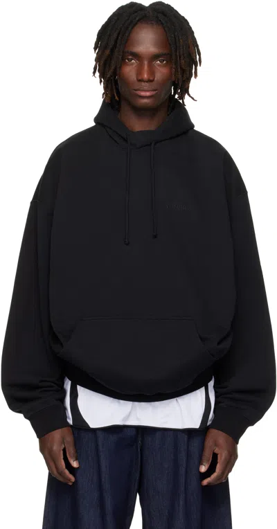 Vetements Black Logo Oversized Hoodie