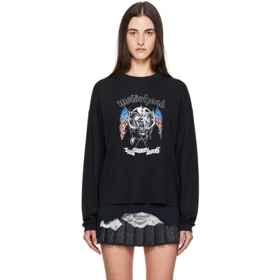 Vetements Black Motorhead Edition Flag Longsleeve T-shirt