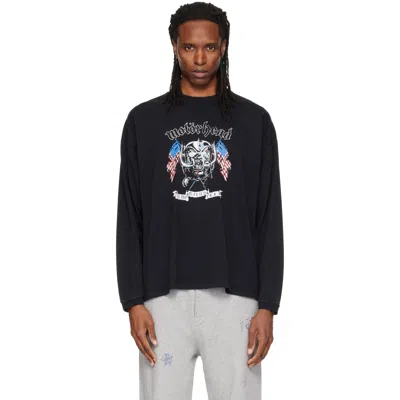 Vetements Black Motörhead Edition Flag Longsleeve T-shirt In Blue