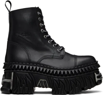 Vetements Black New Rock Edition Combat Boots