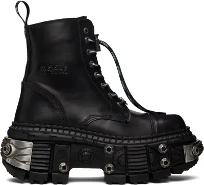 Vetements Black New Rock Edition Destroyer Boots