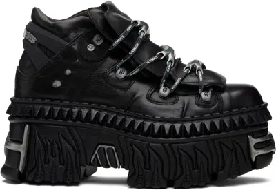 Vetements Black New Rock Edition Platform Sneakers