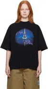 Vetements T-shirt In Black Cotton In Black