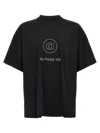 Vetements Black No Posts T-shirt