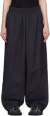Vetements Black Oval Logo Track Pants In Black