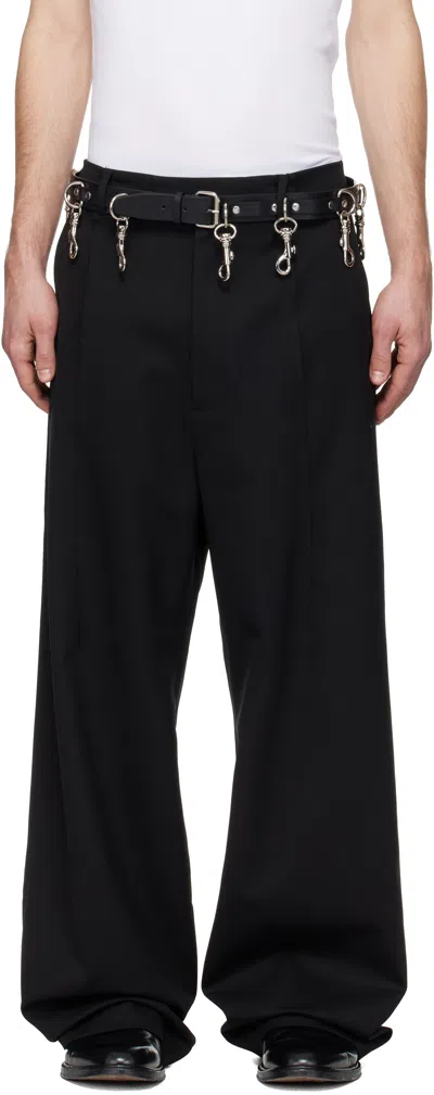 Vetements Black Pinched Tailored Trousers